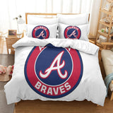 Laden Sie das Bild in den Galerie-Viewer, Atlanta Braves Bedding Set Quilt Cover Without Filler