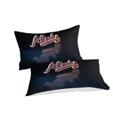 Laden Sie das Bild in den Galerie-Viewer, Atlanta Braves Bedding Set Quilt Cover Without Filler
