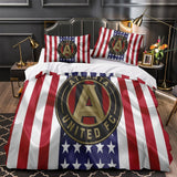 Laden Sie das Bild in den Galerie-Viewer, Atlanta United FC Bedding Set Duvet Cover Without Filler