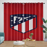 Laden Sie das Bild in den Galerie-Viewer, Atlético Madrid Curtains Blackout Window Drapes Kids Room Decoration