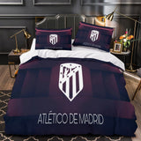 Laden Sie das Bild in den Galerie-Viewer, Atlético Madrid Duvet Cover Kids Bedding Set Without Filler