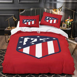 Laden Sie das Bild in den Galerie-Viewer, Atlético Madrid Duvet Cover Kids Bedding Set Without Filler