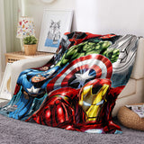 Laden Sie das Bild in den Galerie-Viewer, Avengers Blanket Flannel Kids Throw