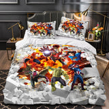 Laden Sie das Bild in den Galerie-Viewer, Avengers Duvet Cover Pattern Bedding Set Without Filler