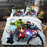Laden Sie das Bild in den Galerie-Viewer, Avengers Duvet Cover Pattern Bedding Set Without Filler