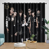 Laden Sie das Bild in den Galerie-Viewer, BTS Bangtan Boys Curtains Blackout Window Drapes Kids Room Decoration