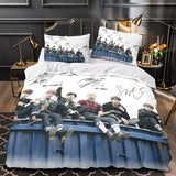 Laden Sie das Bild in den Galerie-Viewer, BTS Bangtan Boys Duvet Cover Kids Bedding Set Without Filler