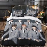 Laden Sie das Bild in den Galerie-Viewer, BTS Bangtan Boys Duvet Cover Kids Bedding Set Without Filler