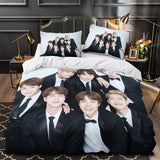 Laden Sie das Bild in den Galerie-Viewer, BTS Bangtan Boys Duvet Cover Kids Bedding Set Without Filler
