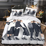 Laden Sie das Bild in den Galerie-Viewer, BTS Bangtan Boys Duvet Cover Kids Bedding Set Without Filler