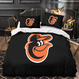 Laden Sie das Bild in den Galerie-Viewer, Baltimore Orioles Bedding Set Quilt Cover Without Filler