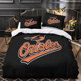 Laden Sie das Bild in den Galerie-Viewer, Baltimore Orioles Bedding Set Quilt Cover Without Filler