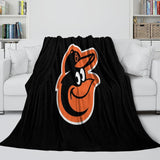 Laden Sie das Bild in den Galerie-Viewer, Baltimore Orioles Blanket Flannel Throw Room Decoration