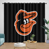 Laden Sie das Bild in den Galerie-Viewer, Baltimore Orioles Curtains Blackout Window Drapes Room Decoration