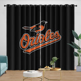 Laden Sie das Bild in den Galerie-Viewer, Baltimore Orioles Curtains Blackout Window Drapes Room Decoration