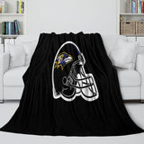 Laden Sie das Bild in den Galerie-Viewer, Baltimore Ravens Blanket Flannel Fleece Throw Room Decoration