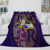 Laden Sie das Bild in den Galerie-Viewer, Baltimore Ravens Blanket Flannel Fleece Throw Room Decoration