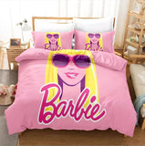 Laden Sie das Bild in den Galerie-Viewer, Barbie Bedding Set Pattern Kids Quilt Cover Without Filler