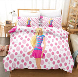 Laden Sie das Bild in den Galerie-Viewer, Barbie Bedding Set Pattern Kids Quilt Cover Without Filler