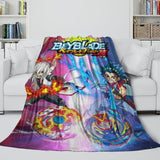 Laden Sie das Bild in den Galerie-Viewer, BeyBlade Burst Blanket Flannel Fleece Throw Kids Room Decoration