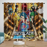 Laden Sie das Bild in den Galerie-Viewer, BeyBlade Burst Curtains Blackout Window Drapes Kids Room Decoration