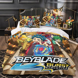Laden Sie das Bild in den Galerie-Viewer, BeyBlade Burst Duvet Cover Kids Bedding Set Without Filler