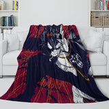 Laden Sie das Bild in den Galerie-Viewer, Black Clover Blanket Flannel Fleece Pattern Throw Room Decoration