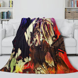 Laden Sie das Bild in den Galerie-Viewer, Black Clover Blanket Flannel Fleece Pattern Throw Room Decoration