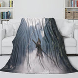 Laden Sie das Bild in den Galerie-Viewer, Black Myth Wukong Blanket Flannel Fleece Throw Room Decoration