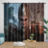 Laden Sie das Bild in den Galerie-Viewer, Black Myth Wukong Curtains Blackout Window Drapes Room Decoration