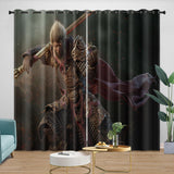 Laden Sie das Bild in den Galerie-Viewer, Black Myth Wukong Curtains Blackout Window Drapes Room Decoration