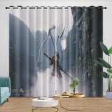 Laden Sie das Bild in den Galerie-Viewer, Black Myth Wukong Curtains Blackout Window Drapes Room Decoration