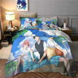 Laden Sie das Bild in den Galerie-Viewer, Blue Box Bedding Set Pattern Quilt Cover Without Filler