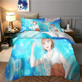 Laden Sie das Bild in den Galerie-Viewer, Blue Box Bedding Set Pattern Quilt Cover Without Filler