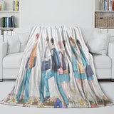 Laden Sie das Bild in den Galerie-Viewer, Blue Box Blanket Flannel Fleece Throw Room Decoration