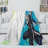 Laden Sie das Bild in den Galerie-Viewer, Blue Lock Blanket Flannel Fleece Throw Room Decoration