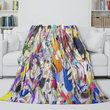 Laden Sie das Bild in den Galerie-Viewer, Blue Lock Blanket Flannel Fleece Throw Room Decoration