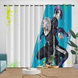 Laden Sie das Bild in den Galerie-Viewer, Blue Lock Curtains Blackout Window Drapes Room Decoration