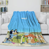 Laden Sie das Bild in den Galerie-Viewer, Bluey Blanket Pattern Flannel Kids Throw Room Decoration