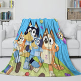 Laden Sie das Bild in den Galerie-Viewer, Bluey Blanket Pattern Flannel Kids Throw Room Decoration