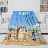 Laden Sie das Bild in den Galerie-Viewer, Bluey Blanket Pattern Flannel Kids Throw Room Decoration