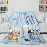 Laden Sie das Bild in den Galerie-Viewer, Bluey Blanket Pattern Flannel Kids Throw Room Decoration