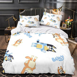 Laden Sie das Bild in den Galerie-Viewer, Bluey Duvet Cover Kids Bedding Set Without Filler Room Decoration