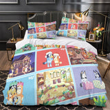 Laden Sie das Bild in den Galerie-Viewer, Bluey Duvet Cover Kids Bedding Set Without Filler