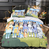 Laden Sie das Bild in den Galerie-Viewer, Bluey Duvet Cover Pattern Bedding Set Without Filler