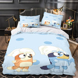 Laden Sie das Bild in den Galerie-Viewer, Bluey Duvet Cover Pattern Bedding Set Without Filler