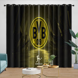 Laden Sie das Bild in den Galerie-Viewer, Borussia Dortmund Curtains Blackout Window Drapes Kids Room Decoration