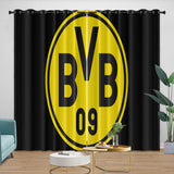 Laden Sie das Bild in den Galerie-Viewer, Borussia Dortmund Curtains Blackout Window Drapes Kids Room Decoration