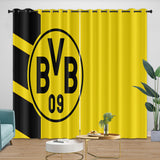 Laden Sie das Bild in den Galerie-Viewer, Borussia Dortmund Curtains Blackout Window Drapes Kids Room Decoration