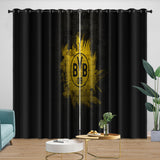 Laden Sie das Bild in den Galerie-Viewer, Borussia Dortmund Curtains Blackout Window Drapes Kids Room Decoration